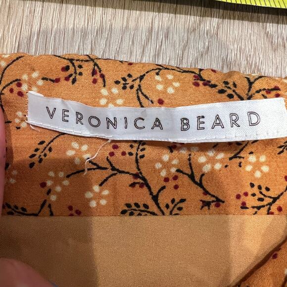 VERONICA BEARD Women's Spencer Ruched Zipper Skirt In Saffron - Picture 7 of 9